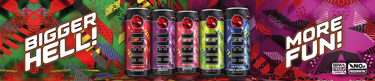 Buy Hell Energy at low trade prices from the UK's Leading Sports Nutrition Distributor, Tropicana Wholesale!