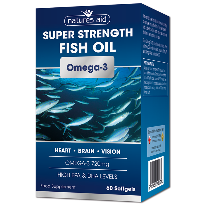 Natures Aid Super Strength Fish Oil (Omega 3)