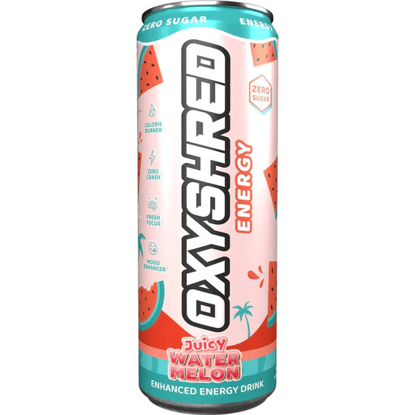 EHP Labs OxyShred Ultra Energy Drink RTD 24x355ml (6x4 Pack) Juicy Watermelon