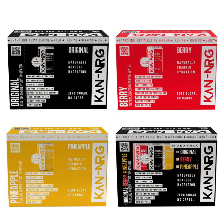 KAN-NRG Alkaline Ionised Hydration Water 12x150ml