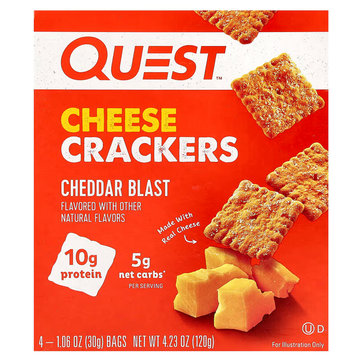 Quest Nutrition Cheese Crackers 4x30g