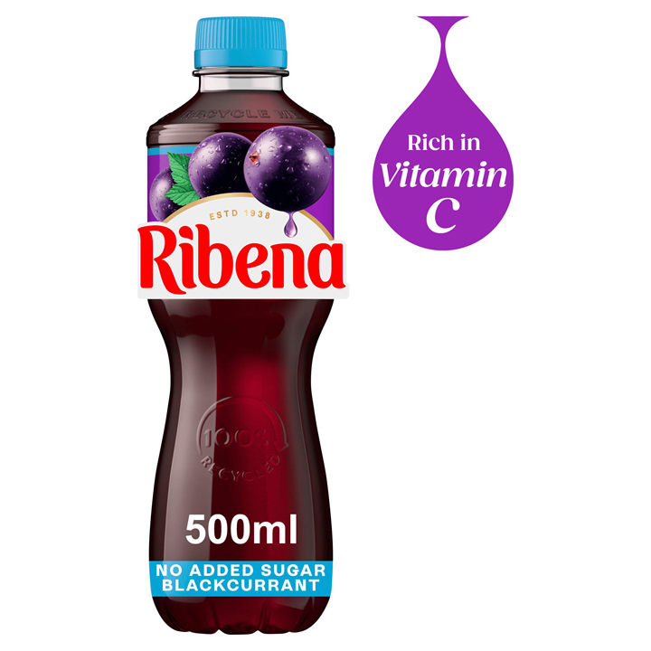 Ribena No Added Sugar 12x500ml