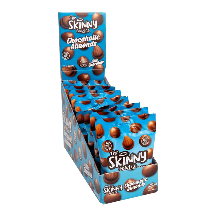 The Skinny Food Co Chocaholic Almonds 12x40g