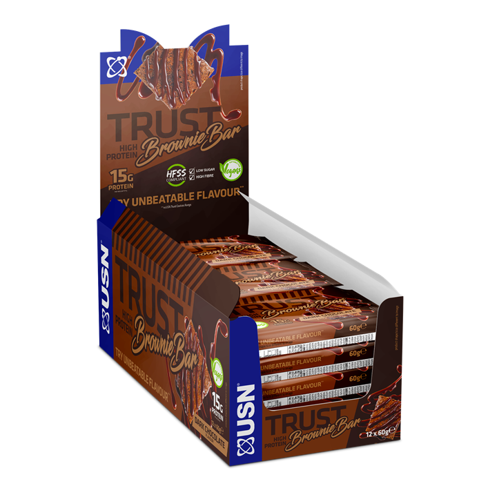 USN Trust Vegan Brownie Bar 12x60g