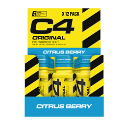 Cellucor C4 Original Pre-Workout Shots 12x60ml Citrus Berry