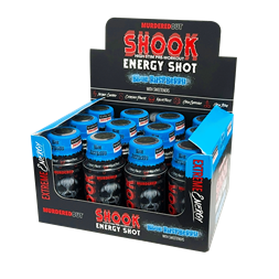 Murdered Out Shook Energy Shot 12x60ml Blue Raspberry