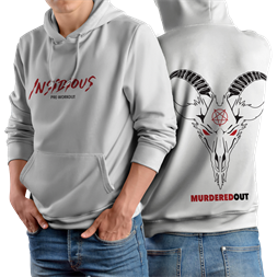 Murdered Out Insidious Hoodie White