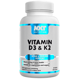 NXT Nutrition Vitamin D3 & K2 30 Tabs