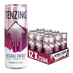 TENZING Natural Energy 12x250ml Raspberry & Yuzu
