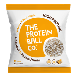 The Protein Ball Co Whey Protein Balls 10x45g Coconut & Macadamia