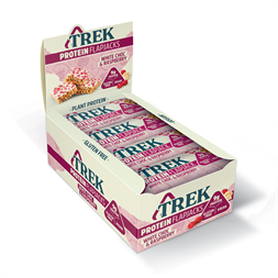 TREK Protein Flapjack 16x50g White Choc & Raspberry