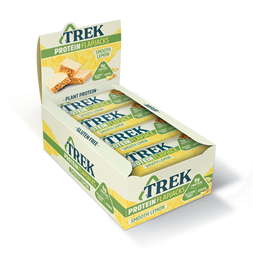 TREK Protein Flapjack 16x50g Smooth Lemon